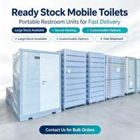 Unité Sanitaire Publique Temporaire à Montage Rapide avec Panneaux Sandwich pour Toilettes et Douche Extérieures – Installation Facile et Portable
