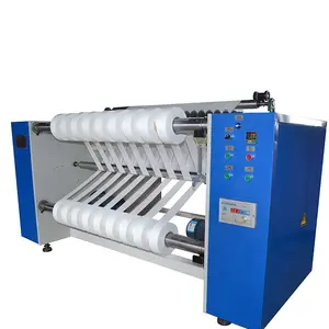 Hot sale Electric Semi-Automatic PP non-woven fabrics nonwoven fabric slitting rewinding machine