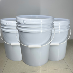 Vente chaude, seau rond en <span class=keywords><strong>plastique</strong></span> de qualité alimentaire de 5 gallons, avec poignée et couvercles, capacité de 1L <span class=keywords><strong>à</strong></span> 30L, fûts, seaux, barils, marque XUDING pour le stockage de l'eau - Product Image 1