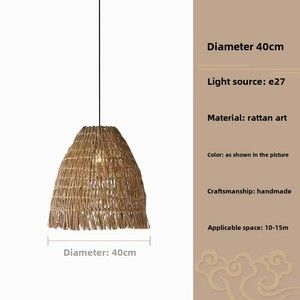 Lampadario <span class=keywords><strong>Zen</strong></span> Wabi-Sabi Giapponese |   Lampada Artigianale in Giacinto d'Acqua Naturale per Interni di Case e B&B - Product Image 6