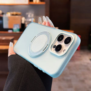 360 rotatif doux pour la peau mat clair PC antichoc sûr étui de téléphone portable magnétique pour <span class=keywords><strong>iPhone</strong></span> 15 <span class=keywords><strong>14</strong></span> 13 Pro Max - Product Image 3