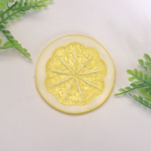 Commercio all'ingrosso 100 pz/lotto 3D di plastica artificiale fette di frutta al limone per Scrapbooking cassa del telefono cucina <span class=keywords><strong>camera</strong></span> stoviglie decorazione - Product Image 2