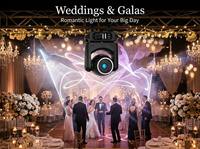 Projecteur laser à tête mobile RGB 10W GMT Maite Full Color avec contrôle DMX512 Ra 80 pour scène, DJ, club, mariage (AC)