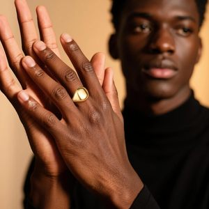 ALEXCRAFT Anillo ajustable en tono plateado <span class=keywords><strong>92</strong></span> para mujeres y hombres, talla pequeña, China - Product Image 5