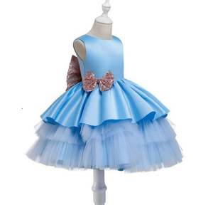 Ropa para Niñas, Vestidos de Fiesta, Vestidos de Princesa para Eventos, Vestidos de Encaje sin Mangas con Falda de Volantes en Capas - Product Image 4