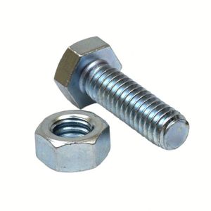Boulon galvanisé blanc de haute qualité 10.9, 8*25, 10*40, écrou hexagonal 100mm, ASME DIN 933 DIN 931, fixation interne M6 M8 - Product Image 1