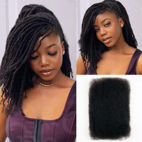 Extensions de cheveux synthétiques à tresser, texture 4C French Curl, style bob court de 12 pouces - 100g/paquet, Afro Kinky Curly Bulk