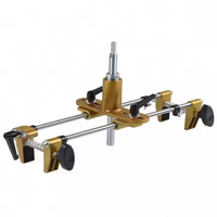 Kit d'ouverture de trou de serrure de porte DIY personnalisable avec machine à mortaiser et 3 forets, gabarit d'installation pour portes en bois