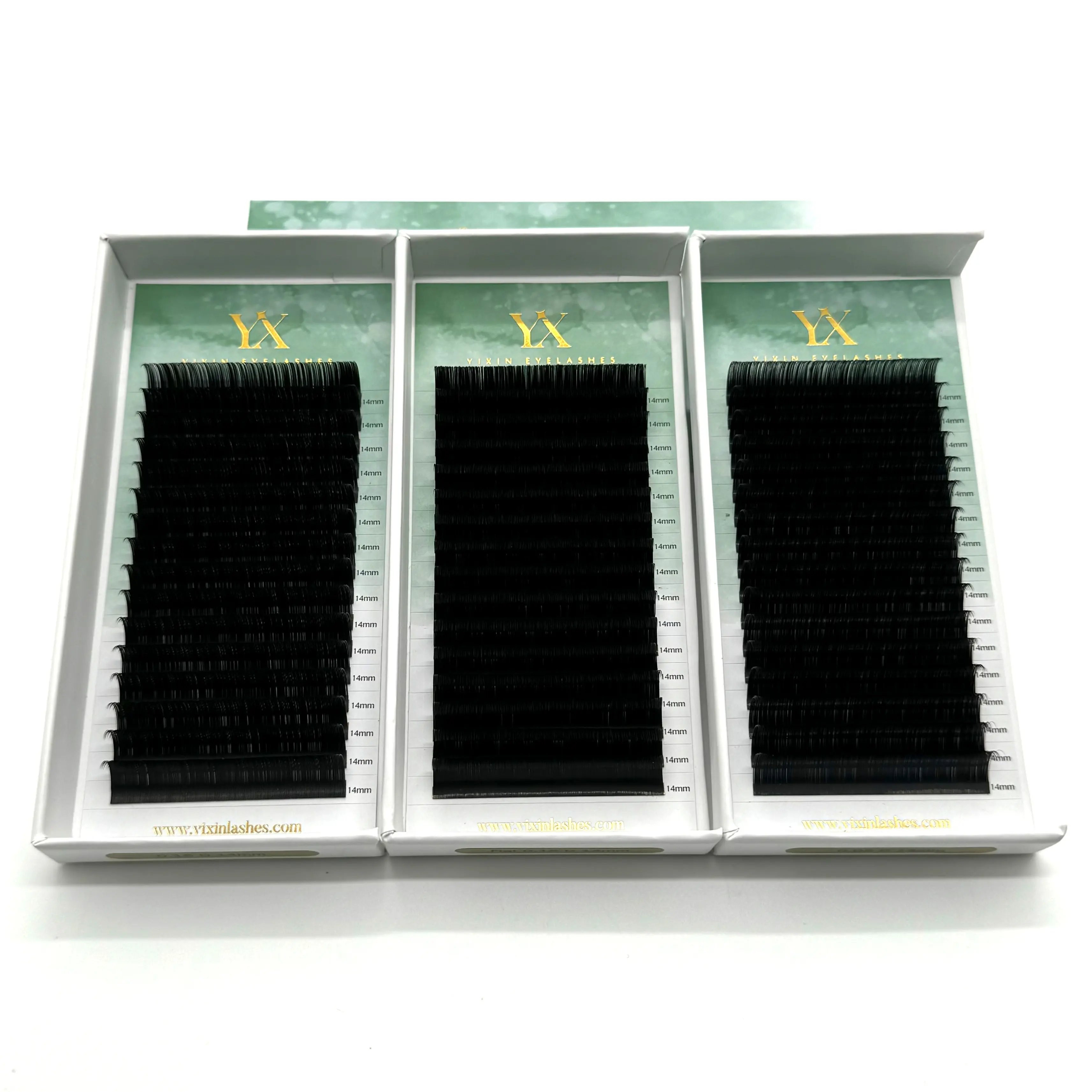 Hoge Kwaliteit Private Label Black Matte Lash Trays Kasjmier Easy Fan Wimper Extensions Korea Pbt Natural