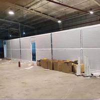Maison préfabriquée en conteneur à deux étages, pliable, en acier et panneaux sandwich, design industriel, 3m x 6m
