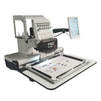 Nouvelle machine à broder automatique informatisée à tête unique, 15 aiguilles, moteur 1200 tr/min, usage domestique, garantie 3 ans sur les composants principaux