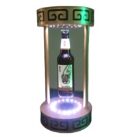 Pantalla de iluminación de levitación magnética de botella flotante de vodka personalizada
