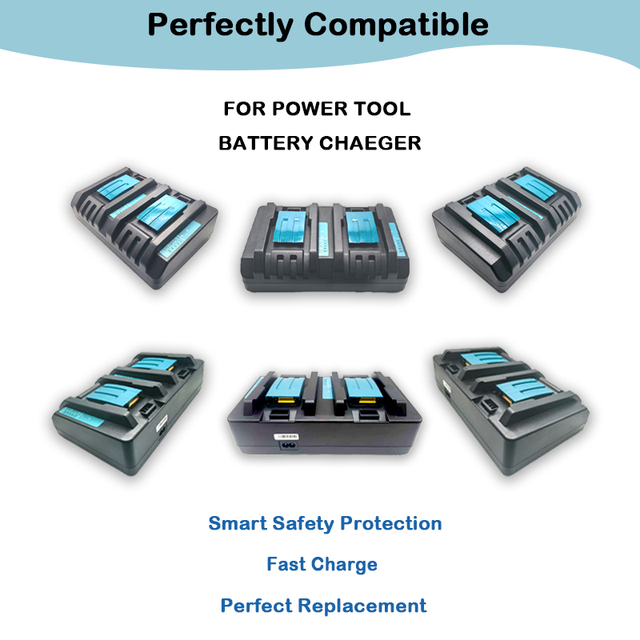Universal Replacement Charger for 18650 Lithium Battery, Pair with Handheld Vacuum and Dust Blower Cleaning Tools