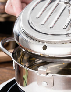 Wholesale SYH631 Stainless Steel Multifunctional Cookware Deep Fryer Pot Modern Design Frying with Thermostat and <b>Basket</b> - Product Image 2