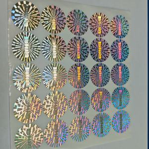 Feuille d'étiquettes autocollantes en vinyle holographique imperméable personnalisées, autocollants décoratifs pour la promotion du logo de la marque - Product Image 4