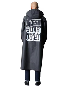 Impermeable con Capucha Reutilizable con Logotipo Personalizado para Hombre y Mujer, Capa Impermeable para Turismo, Poncho para Lluvia, Gabardina - Product Image 5