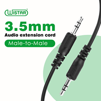 Cable de Audio WISTAR de 3.5 mm Macho a Macho para Escuchar Música en Teléfonos, Automóviles, Reproductores MP4 y Auriculares, Conector de Calidad