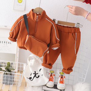 Conjunto Deportivo Informal de Dos Piezas para Niños, Ropa de Algodón de Manga Larga para Bebés, Niños y Niñas, Primavera Otoño, Venta al Por Mayor - Product Image 2