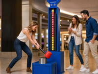 Jeu de force du marteau pour salles d'arcade, bars, cinémas et intérieurs