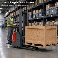 Gerbeur électrique intelligent de 1,5 tonne, alimenté au lithium, avec système de freinage intelligent, gerbeur industriel haute efficacité
