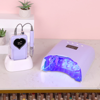 Lampe UV LED sans fil YaQin 78W haute puissance, couleur violette, pour séchage de gel, lampe de manucure pour salon