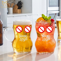 Chopes à bière en forme de corps sexy de 650 ml, gobelets réutilisables pour beer pong, verres à bière pour fournitures de fête