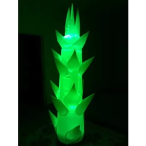 Decorazioni di scena su misura luce LED grande gonfiabile germogli di bambù colonna Blow Up illuminazione cono Tuck per la decorazione di eventi - Product Image 1