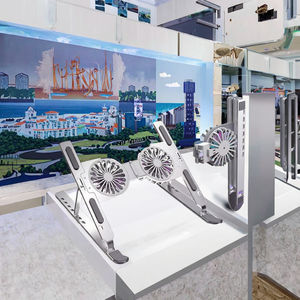 Grand support de <span class=keywords><strong>refroidissement</strong></span> pour ordinateur <span class=keywords><strong>portable</strong></span> <span class=keywords><strong>17</strong></span> <span class=keywords><strong>pouces</strong></span> en aluminium ROC avec double ventilateur Support OEM réglable pour ordinateur <span class=keywords><strong>portable</strong></span> et <span class=keywords><strong>tablette</strong></span> - Product Image 2