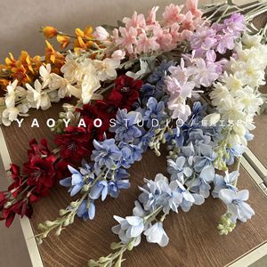 RK176 Nouvelle <span class=keywords><strong>Fleur</strong></span> Artificielle de Mariage Delphinium pour Décoration de Mariage et de Maison, Décoration de Chemin, <span class=keywords><strong>Fleur</strong></span> en Soie - Product Image 2