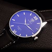 Yazole — montre à quartz pour hommes, disponible en grand couleurs, bracelet en cuir vive, étanche, affichage analogique, Simple, fabricants, 318