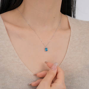 Colgante Rectangular geométrico <span class=keywords><strong>de</strong></span> Plata <span class=keywords><strong>de</strong></span> Ley 6,3 <span class=keywords><strong>de</strong></span> 13x925mm, colgante <span class=keywords><strong>de</strong></span> circón <span class=keywords><strong>DE</strong></span> PIEDRA <span class=keywords><strong>DE</strong></span> NACIMIENTO chapado en oro, colgante <span class=keywords><strong>de</strong></span> encanto Simple - Product Image 4