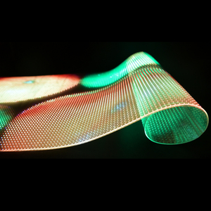 SMD P6.25 Indoor Transparent Flexible LED Display <b>Screens</b> <b>Wall</b> Glass Window Advertising Transparent Film LED Video Mesh LED Disp - Product Image 5