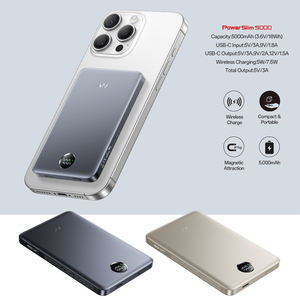 Banco de energía magnético ultradelgado de alta calidad Pantalla digital LED Carga rápida inalámbrica Mini <span class=keywords><strong>cargador</strong></span> portátil para <span class=keywords><strong>iPhone</strong></span> 5000mAh - Product Image 4