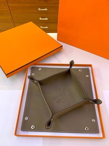 PU Leather <b>Foldable</b> Valet Tray Square Jewelry <b>Desk</b> Organizer Travel Storage Tray Home Decorations.Gifts - Product Image 1