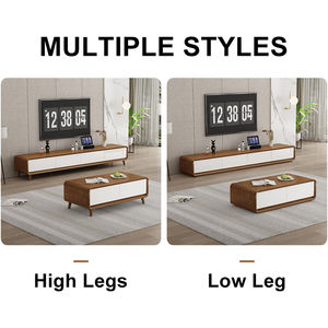 Soporte de TV de Panel de madera de diseño Simple moderno de lujo, mesa de TV minimalista <span class=keywords><strong>para</strong></span> muebles de sala de estar, gabinetes de TV de madera - Product Image 5