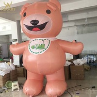 Décoration sur le thème des dessins animés, ours gonflables. Ours en peluche gonflable personnalisé pour une fête sur le thème des anniversaires