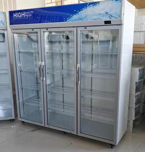 Thiết bị thương mại siêu thị cửa kính đồ uống Showcase tủ lạnh hiển thị tủ lạnh - Product Image 4