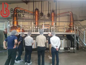 Boben 2024 Traditional Whisky Pot Still 2000L 1200L Steam Distiller Copper Distillation Equipment Twin Kettle Distillery