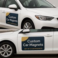 Láminas Magnéticas Personalizadas a Prueba de Agua, Impresión Digital a Todo Color, Pegatinas Reflectantes para Automóviles de Tamaño Personalizado con Formas Personalizadas