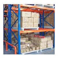 Estante de almacenamiento de larga duración, estantería de apilamiento de palés ajustable y resistente