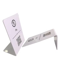 Soporte de PVC Acrílico Personalizado con Código QR Programable para Número de Mesa, NFC de 13.56Mhz para Revisión de Menús