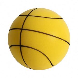 Pelota elástica silenciosa para interiores, de espuma suave de PU, para lanzar y aliviar el estrés, juguete silencioso para niños, baloncesto. - Product Image 2