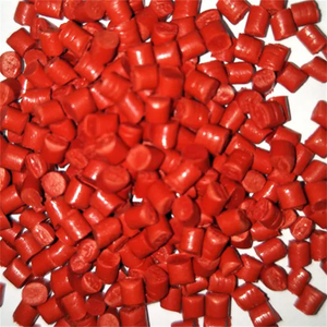 Partículas de plástico reciclado Polietileno virgen HDPE / LDPE / LLDPE Gránulos reciclados LLDPE gránulos Materias Primas Plásticas rojo - Product Image 3