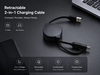 Câble de charge rétractable à double port, chargeur rapide, type C, micro USB, cordon USB universel pour iPhone, smartphones Android
