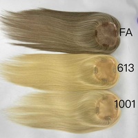Topper en soie 100% naturel, cheveux vierges européens lisses côté droit, base en soie, fermeture mono, densité 120%