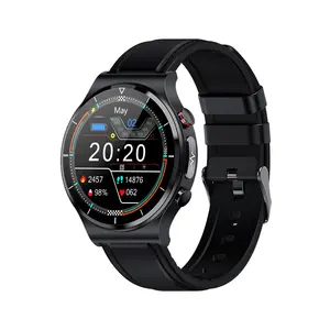 Лучшие Смарт-часы с ЭКГ E88 температура тела кислорода в крови Беспроводная зарядка 360*360 HD экран цифровые часы 2022