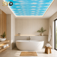 Panneau PVC décoratif imperméable, design imitation bois, 5,8 m/5,95 m, longueur personnalisée pour projets commerciaux, pour le marché équatorien