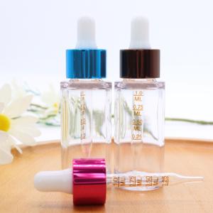 Cuentagotas de aluminio dorado brillante plateado con pipeta de vidrio para botellas cuentagotas de vidrio cosmético cuentagotas de pipeta de vidrio - Product Image 6