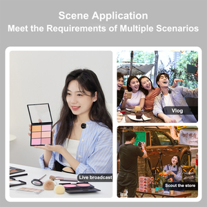 Hot bán Q8 Micro không dây 3 trong 1 Mini Mic Lavalier micro với 3.5 loại C IOS Receiver cho điện thoại thông minh máy ảnh sống vlog - Product Image 5