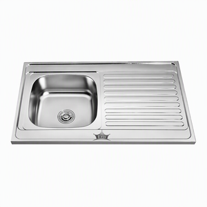 Fregadero de Cocina Rectangular de Acero Inoxidable de <span class=keywords><strong>1</strong></span> <span class=keywords><strong>Metro</strong></span> con Escurridor, Moderno, SS201 SUS304 - Product Image 6
